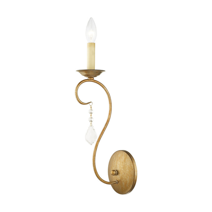 One Light Wall Sconce from the Chesterfield/Pennington collection in Antique Gold Leaf finish