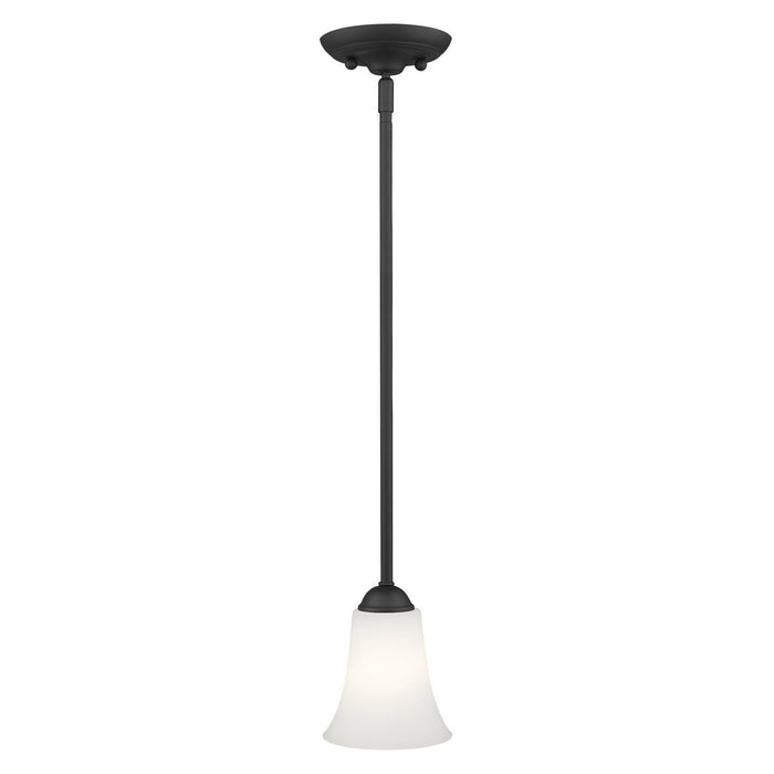 One Light Mini Pendant from the Ridgedale collection in Black finish