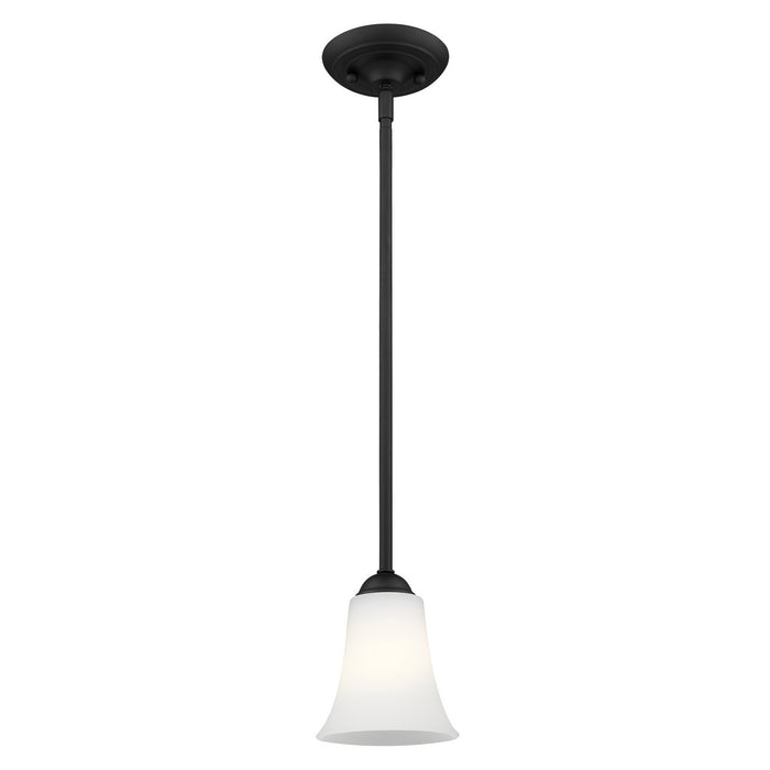 One Light Mini Pendant from the Ridgedale collection in Black finish