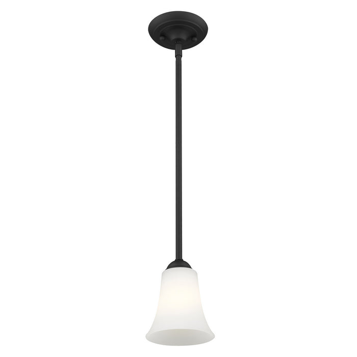 One Light Mini Pendant from the Ridgedale collection in Black finish