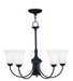 Livex Lighting - 6465-04 - Six Light Chandelier - Ridgedale - Black