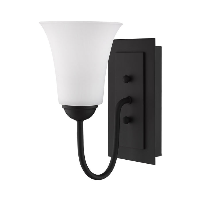 One Light Wall Sconce from the Ridgedale collection in Black finish