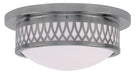 Livex Lighting - 7352-91 - Two Light Ceiling Mount - Westfield - Brushed Nickel