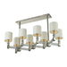 ELK Home - 83021/8 - Eight Light Island Pendant - Berwick - Clear, Polished Nickel