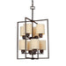 Forte - 2570-08-32 - Eight Light Foyer Pendant - Antique Bronze