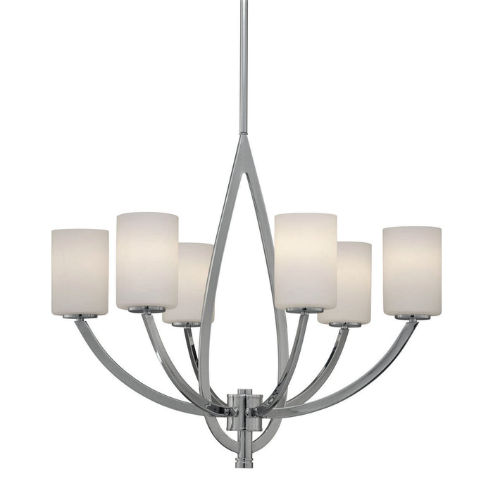 Forte - 2572-06-05 - Six Light Chandelier - Chandelier - Chrome