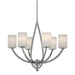 Forte - 2572-06-05 - Six Light Chandelier - Chandelier - Chrome