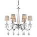 Forte - 4009-06-05 - Six Light Chandelier - Chrome