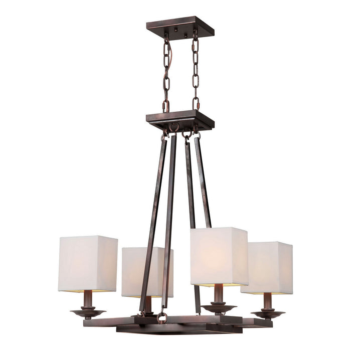 Forte - 7038-04-32 - Four Light Chandelier - Antique Bronze