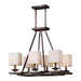 Forte - 7038-06-32 - Six Light Chandelier - Antique Bronze