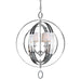 Forte - 7039-04-05 - Four Light Pendant Chandelier - Chrome