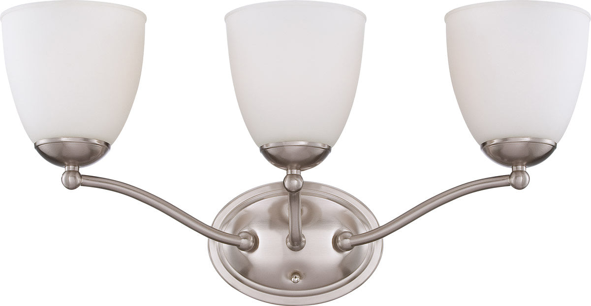 Nuvo Lighting - 60-5033 - Three Light Vanity - Patton - Brushed Nickel