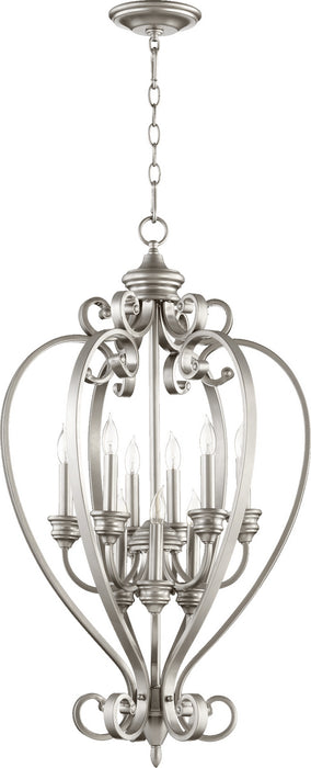 Quorum - 6854-9-64 - Nine Light Entry Pendant - Bryant - Classic Nickel