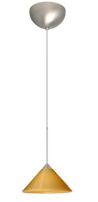 Besa - 1XC-282490-LED-SN - One Light Pendant - Kona - Satin Nickel