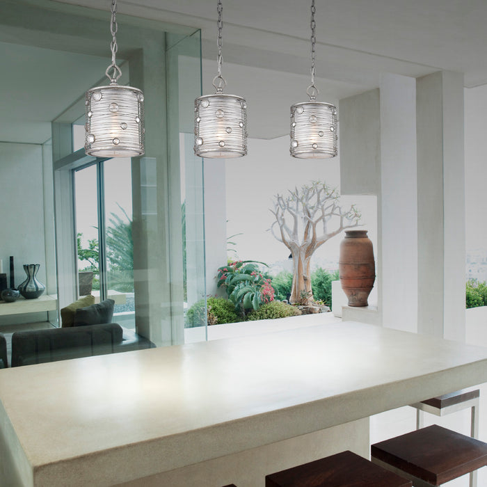 One Light Mini Pendant from the Joia collection in Peruvian Silver finish