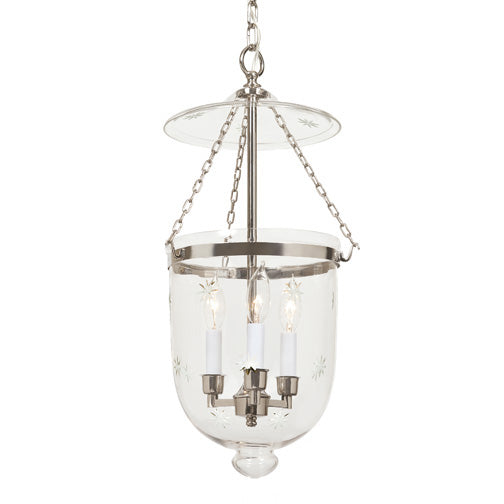 JVI Designs - 1021-15 - Three Light Pendant - Hundi - Polished Nickel