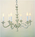 JVI Designs - 906-17 - Six Light Chandelier - San Clemente - Pewter