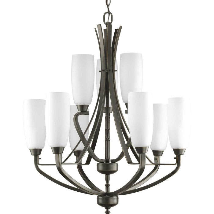 Progress Lighting - P4439-20 - Nine Light Chandelier - Wisten - Antique Bronze