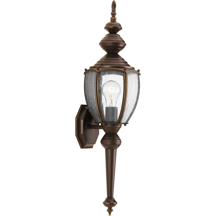 One Light Wall Lantern from the Roman Coach collection in Antique Bronze finish