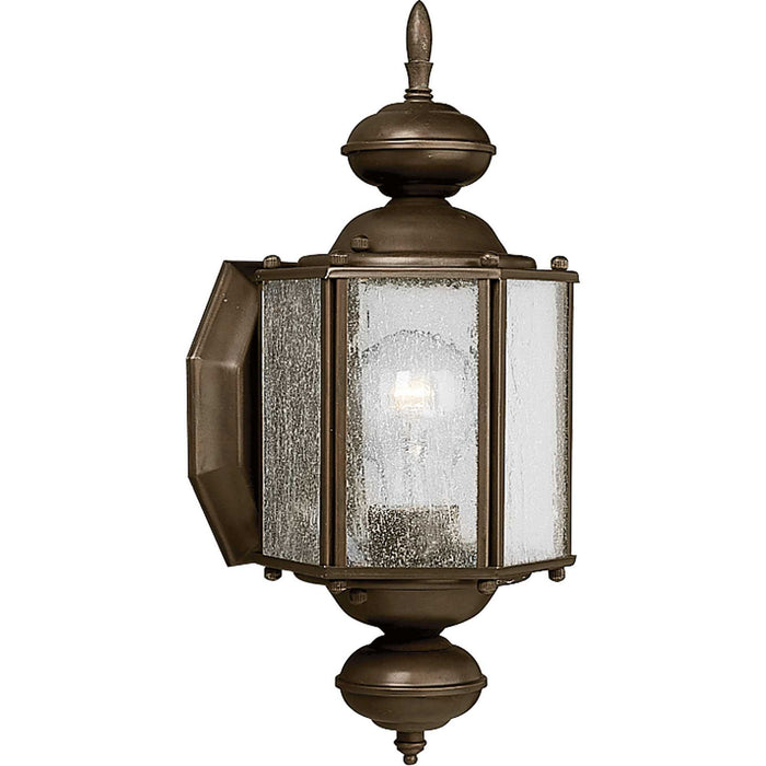 One Light Wall Lantern from the Roman Coach collection in Antique Bronze finish