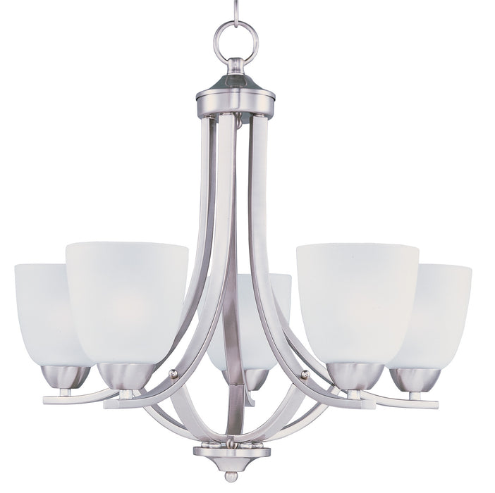 Maxim - 11225FTSN - Five Light Chandelier - Axis - Satin Nickel