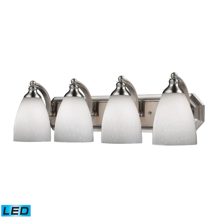 ELK Home - 570-4N-WH-LED - LED Vanity Lamp - Mix and Match Vanity - Satin Nickel