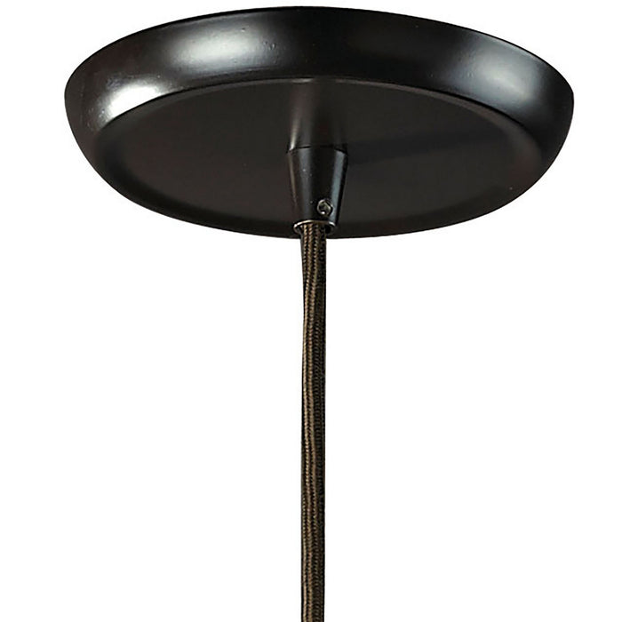 One Light Mini Pendant from the Menlow Park collection in Oiled Bronze finish