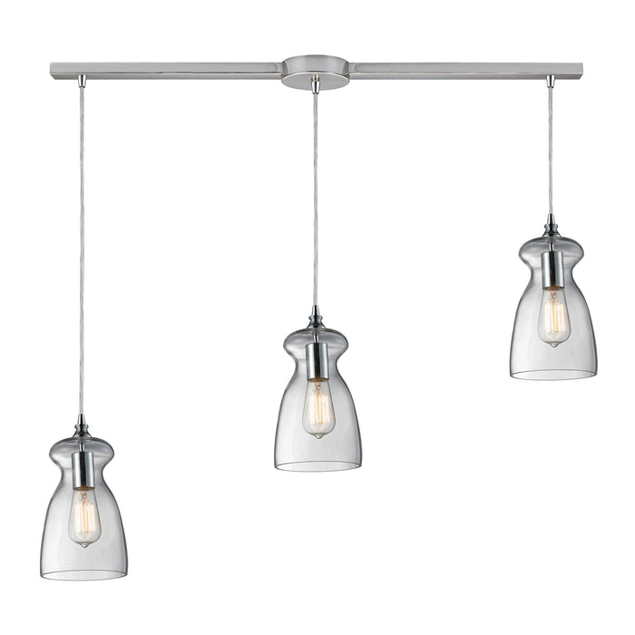 ELK Home - 60053-3L - Three Light Pendant - Menlow Park - Polished Chrome