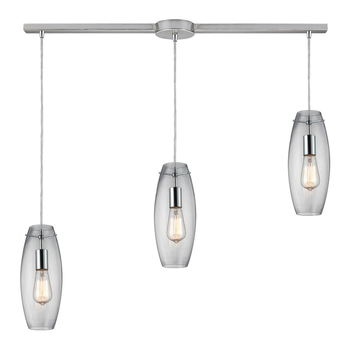 ELK Home - 60054-3L - Three Light Pendant - Menlow Park - Polished Chrome