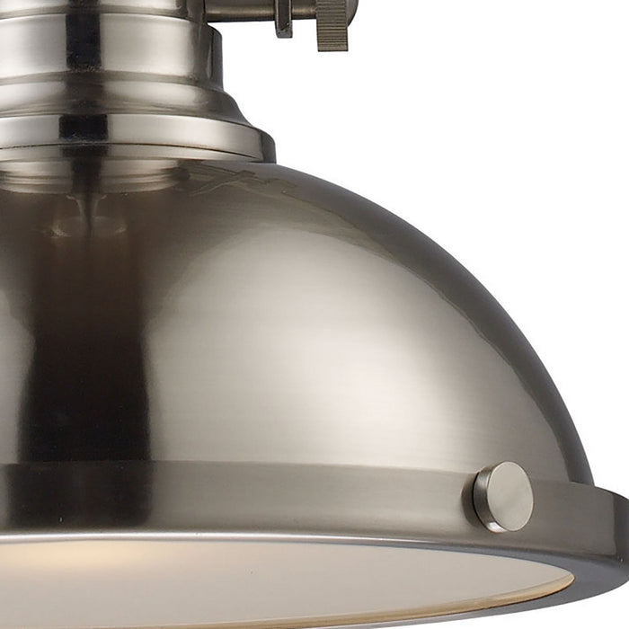 LED Pendant from the Chadwick collection in Satin Nickel finish