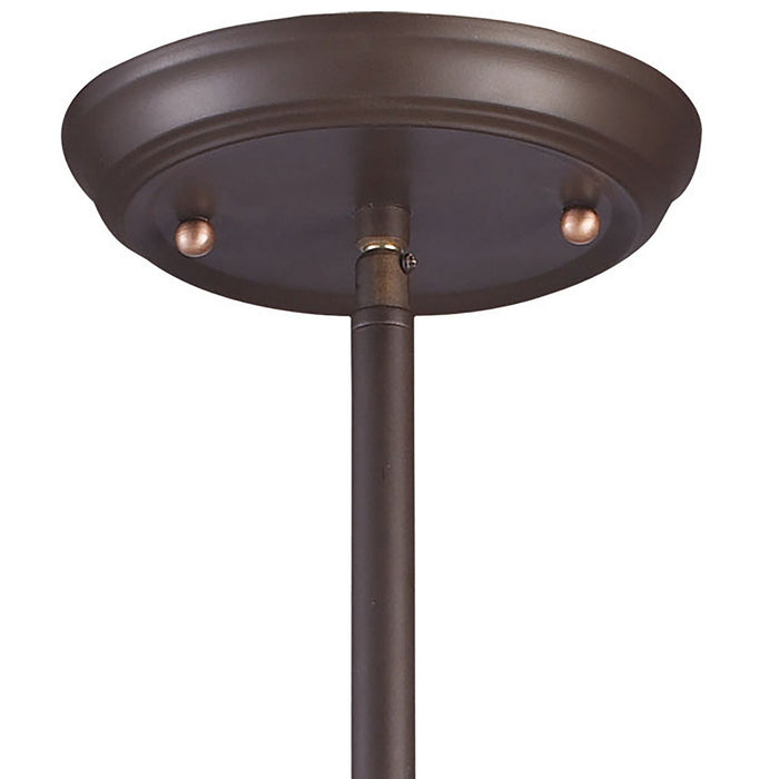 One Light Mini Pendant from the Chadwick collection in Oiled Bronze finish