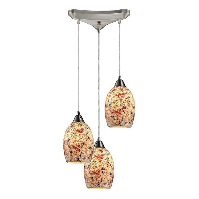 ELK Home - 73011-3 - Three Light Pendant - Avalon - Satin Nickel