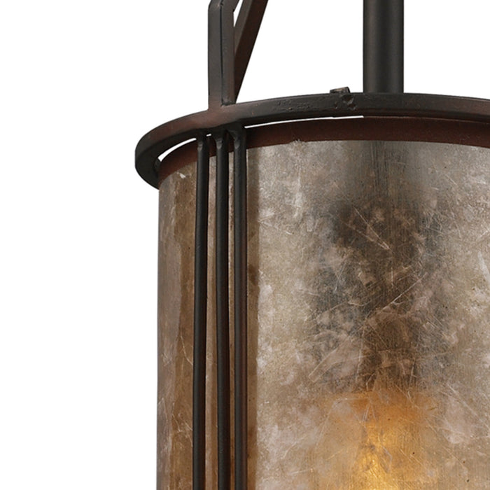 One Light Mini Pendant from the Barringer collection in Aged Bronze finish