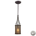 ELK Home - 15033/1-LA - One Light Mini Pendant - Barringer - Aged Bronze