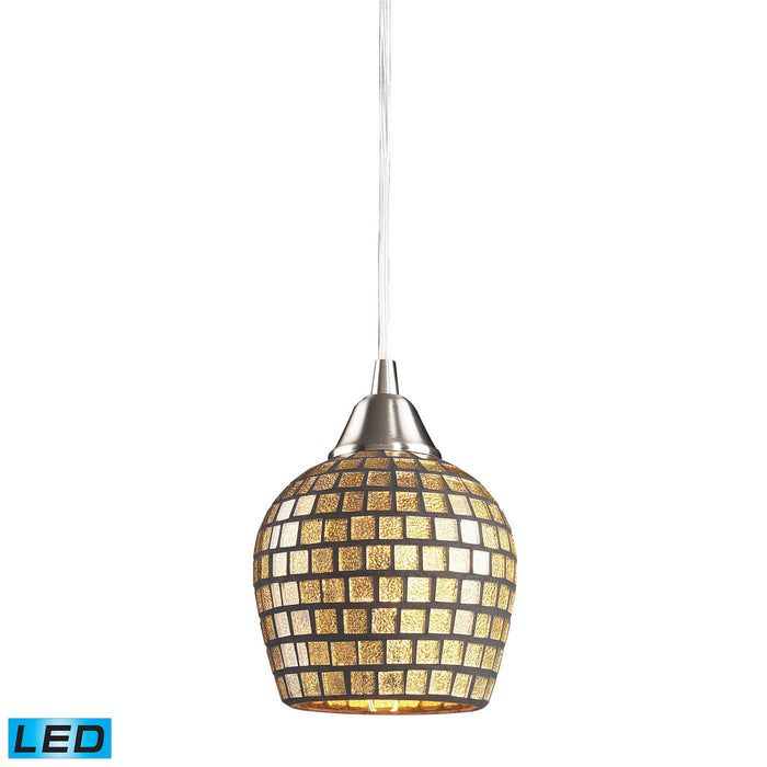 ELK Home - 528-1GLD-LED - LED Mini Pendant - Fusion - Satin Nickel