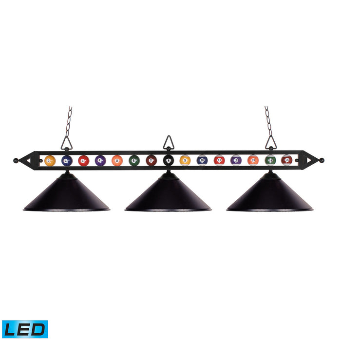 ELK Home - 190-1-BK-M-LED - LED Island Pendant - Designer Classics - Matte Black