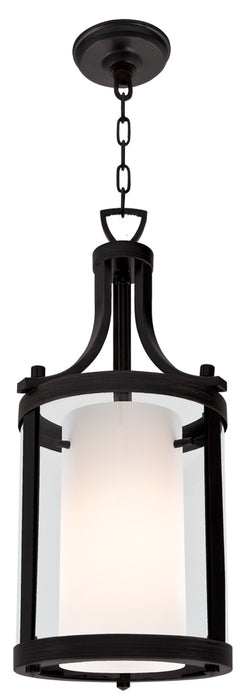 DVI Lighting - DVP9010GR-OP - One Light Pendant - Essex - Graphite w/ Half Opal Glass