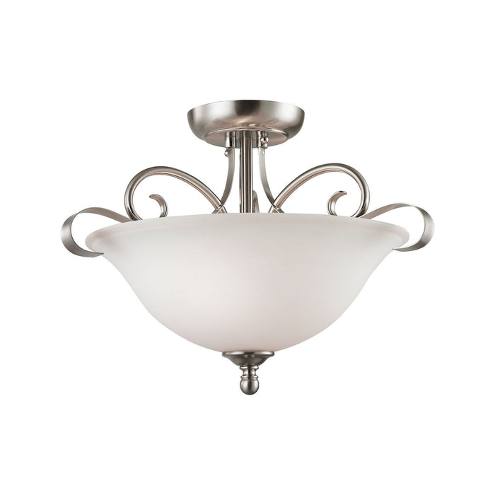 Two Light Convertible from the Brighton collection in Brushed Nickel finish