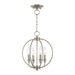 Livex Lighting - 4664-91 - Four Light Mini Chandelier/Ceiling Mount - Milania - Brushed Nickel