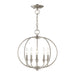 Livex Lighting - 4665-91 - Five Light Mini Chandelier/Ceiling Mount - Milania - Brushed Nickel