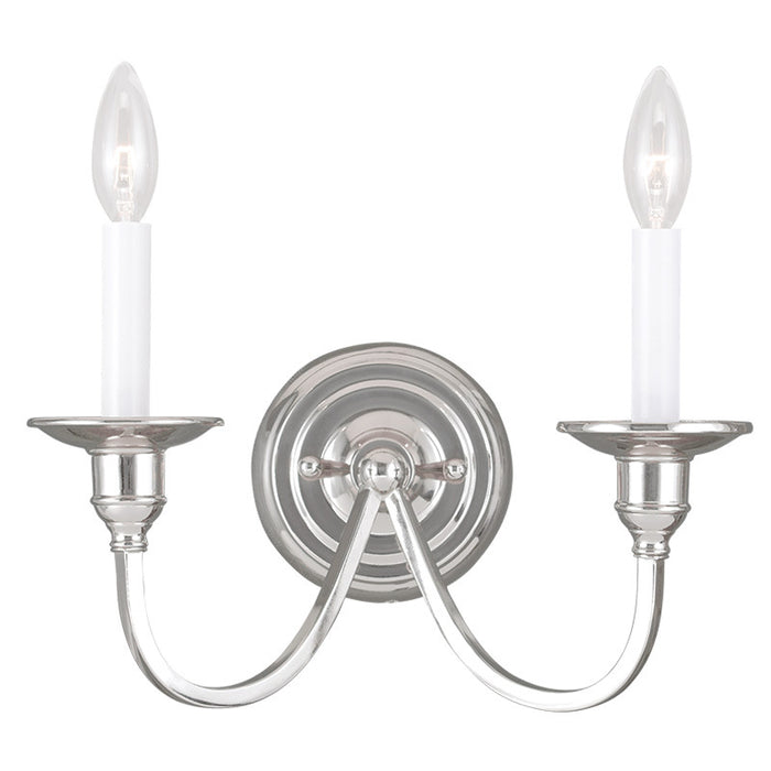 Livex Lighting - 5142-35 - Two Light Wall Sconce - Cranford - Polished Nickel