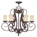 Livex Lighting - 5486-58 - Six Light Chandelier - Millburn Manor - Imperial Bronze