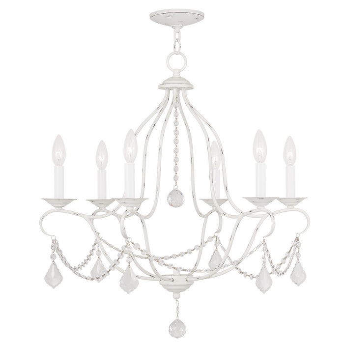 Livex Lighting - 6426-60 - Six Light Chandelier - Chesterfield - Antique White