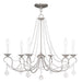 Livex Lighting - 6516-91 - Six Light Chandelier - Pennington - Brushed Nickel