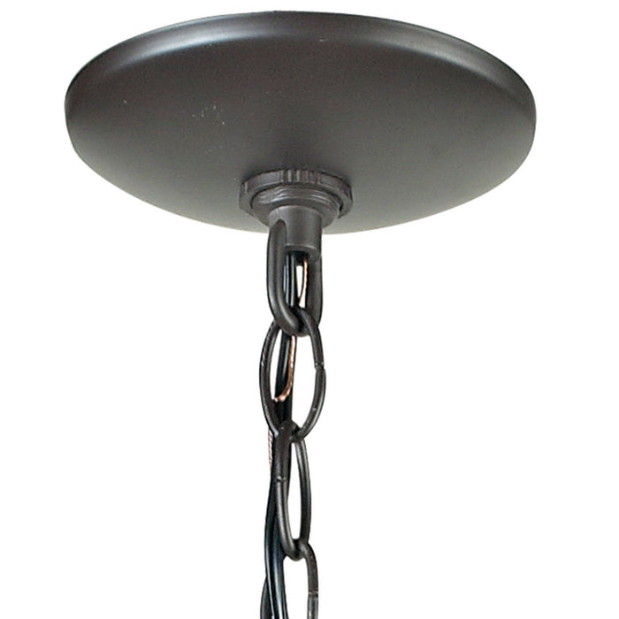 One Light Mini Pendant from the Star collection in Clear, Oiled Bronze, Oiled Bronze finish