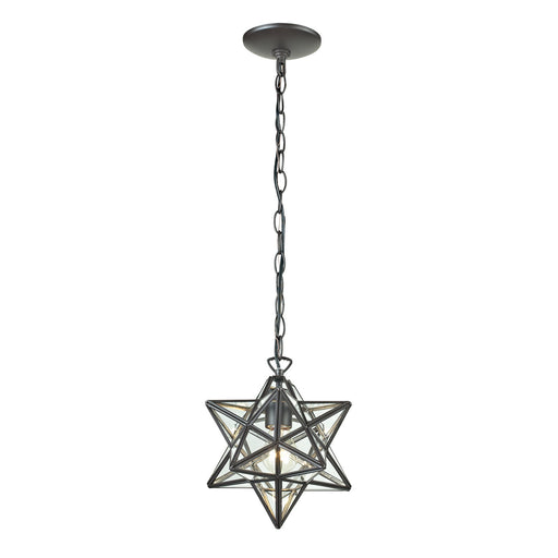 ELK Home - 145-002 - One Light Mini Pendant - Star - Clear, Oiled Bronze, Oiled Bronze