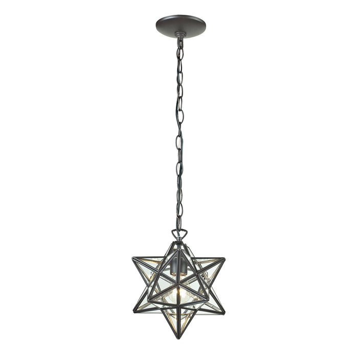 ELK Home - 145-002 - One Light Mini Pendant - Star - Clear, Oiled Bronze, Oiled Bronze