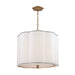 Hudson Valley - 7920-AGB - Four Light Pendant - Sweeny - Aged Brass