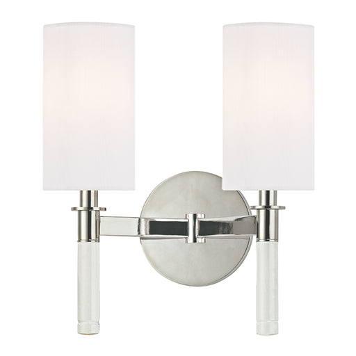 Hudson Valley - 6312-PN - Two Light Wall Sconce - Wylie - Polished Nickel