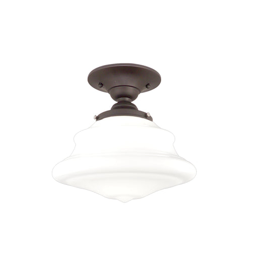 Hudson Valley - 3409F-OB - One Light Semi Flush Mount - Petersburg - Old Bronze